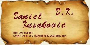 Daniel Kušaković vizit kartica